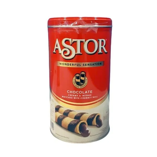 Astor Kaleng Wafer Stick Cokelat - Netto 330 gr