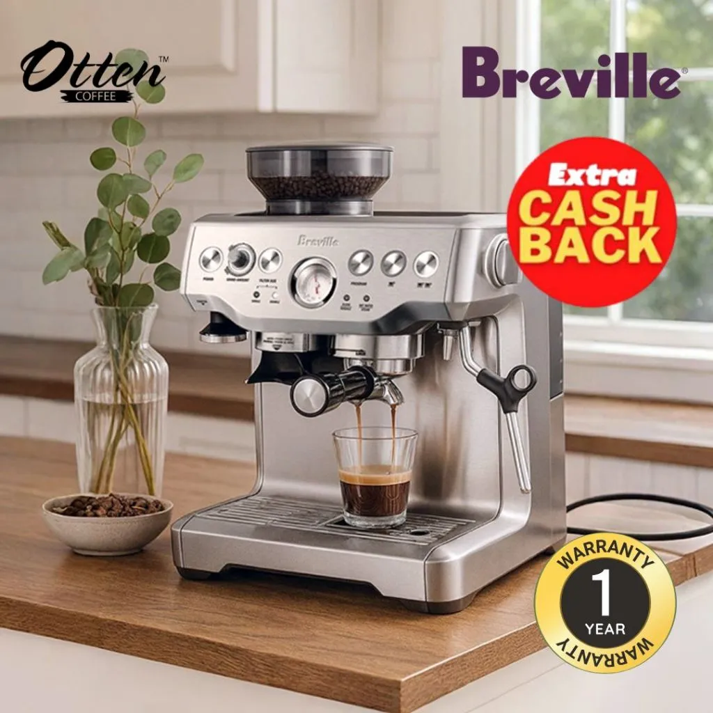 Breville - Coffee Machine The Barista Express (Steel) - BES870BSS / Mesin Kopi Espresso Elektrik