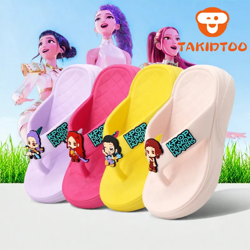 TAKIDTOO Sandal Anak Jepit Perempuan Terbaru KPOP DEMON HUNTERS Size 24-29