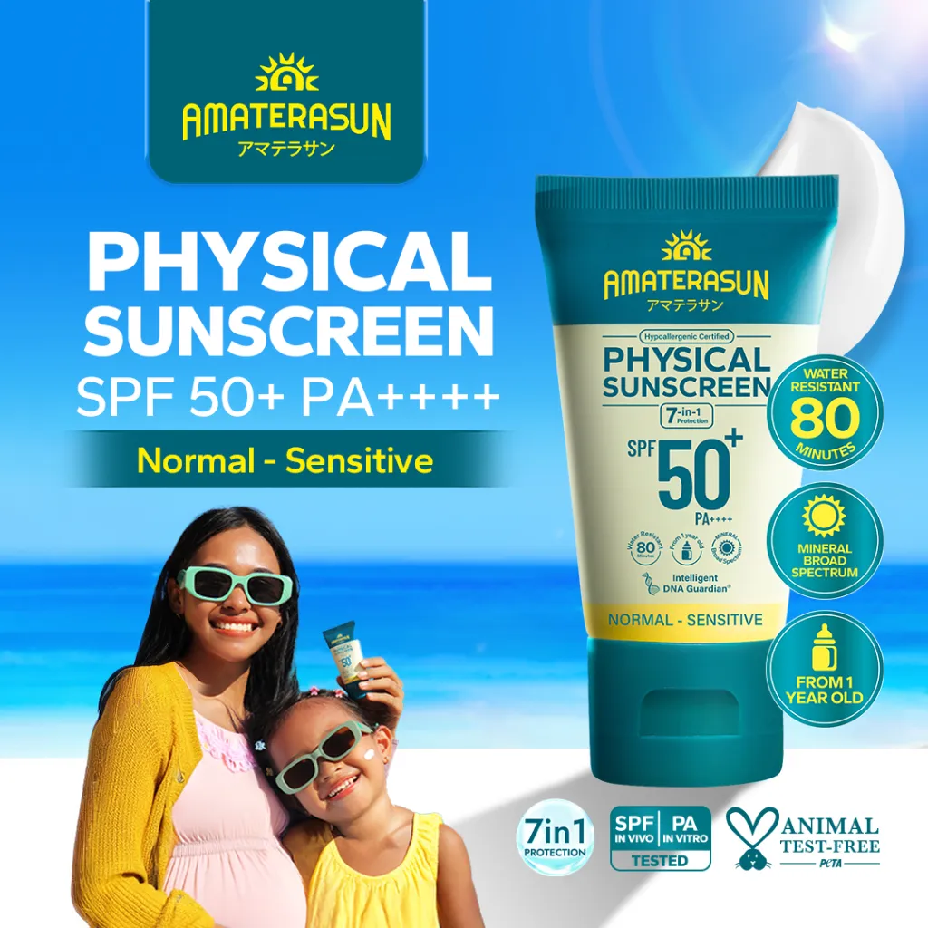 AMATERASUN [REAL SPF Certified] Physical Sunscreen SPF 50+ PA++++