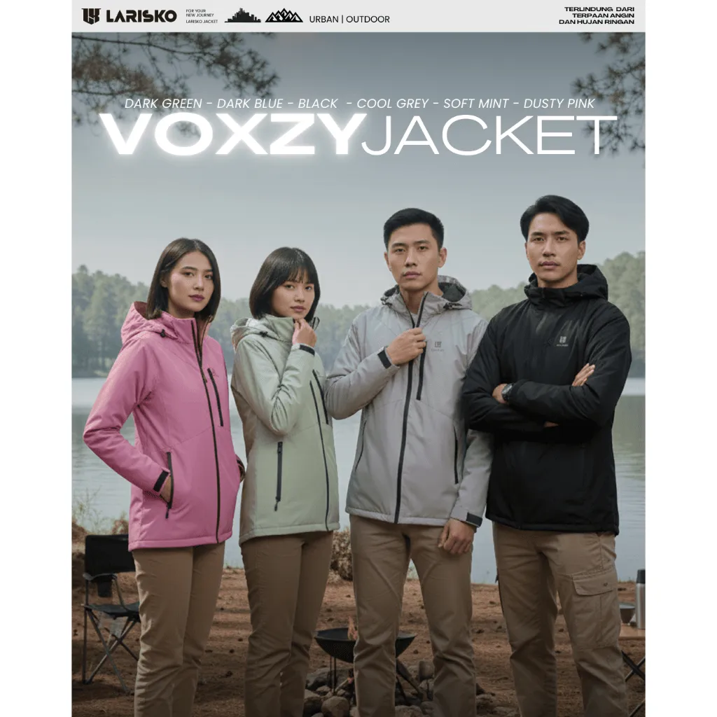 Larisko Jaket Voxzy Windbreaker - Waterproof - Outdoor