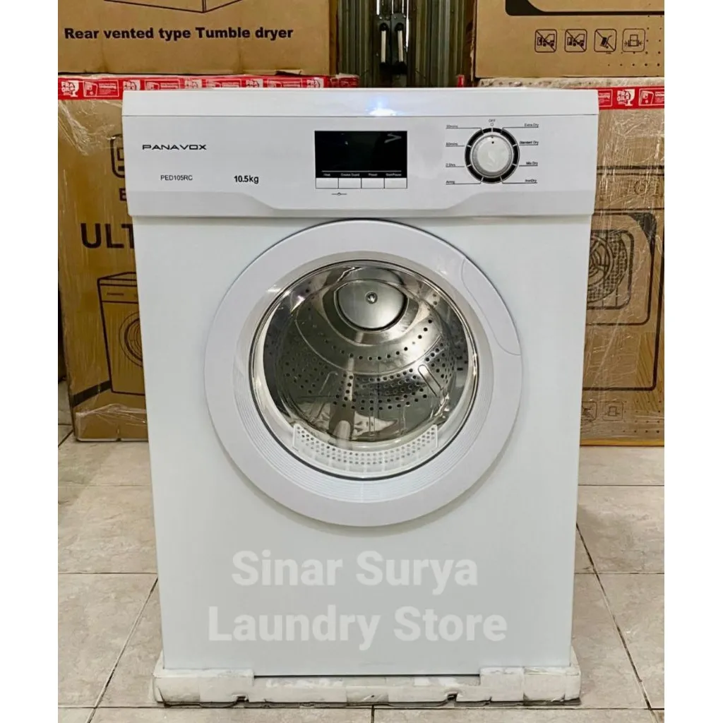 Dryer Pengering Baju Konversi Gas Merk Panavox Kapasitas 10.5kg