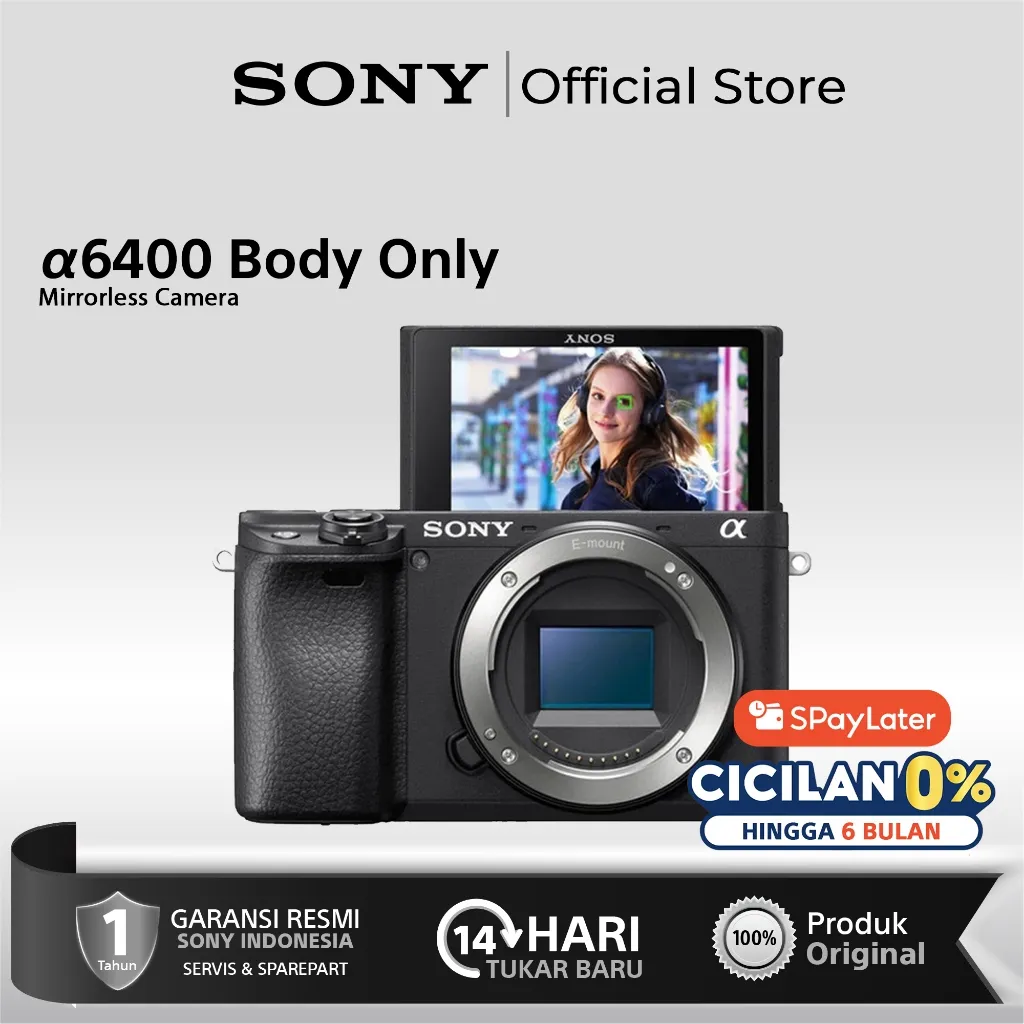 SONY ALPHA A6400 Body Only / E-Mount APS-C Camera / ILCE-6400 / Mirrorless