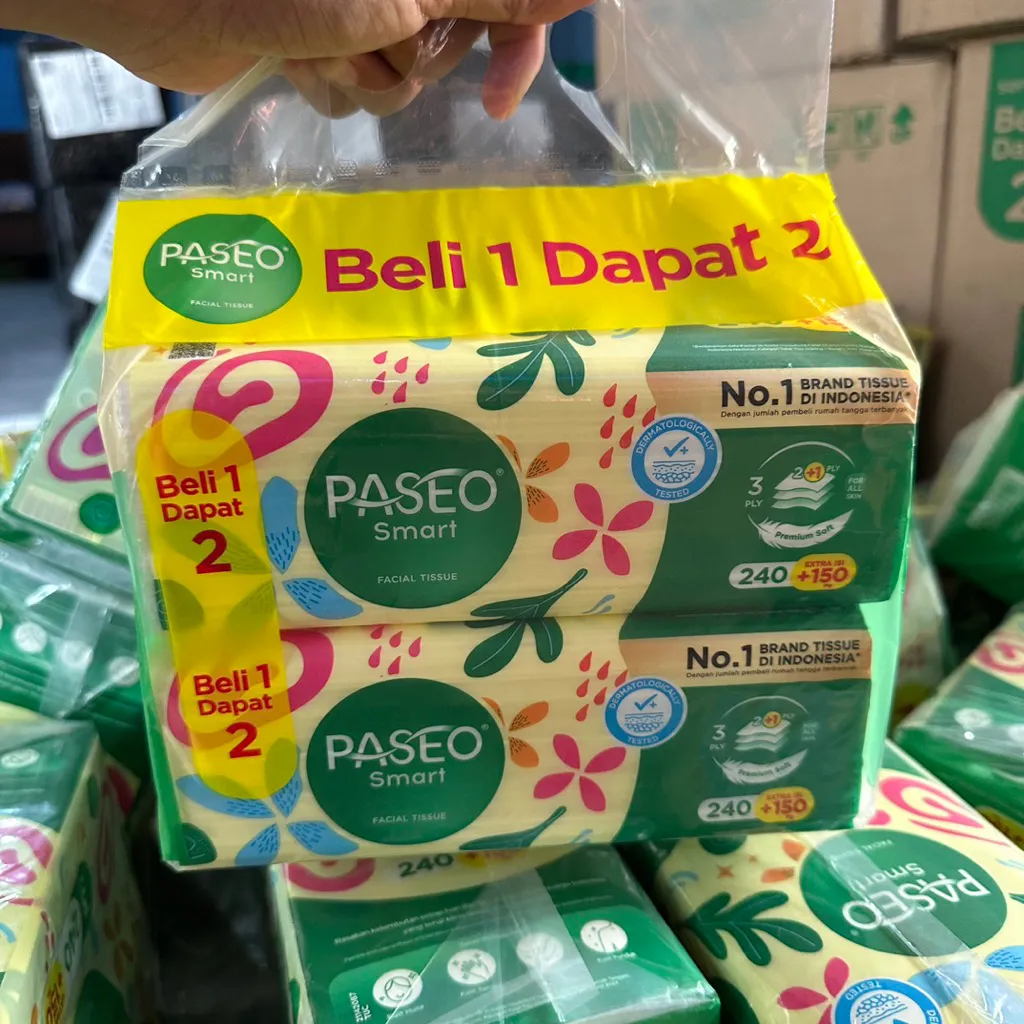PROMO!! beli 1 dapat 2 tisu paseo smart 390 helai (1 banded=2pcs)