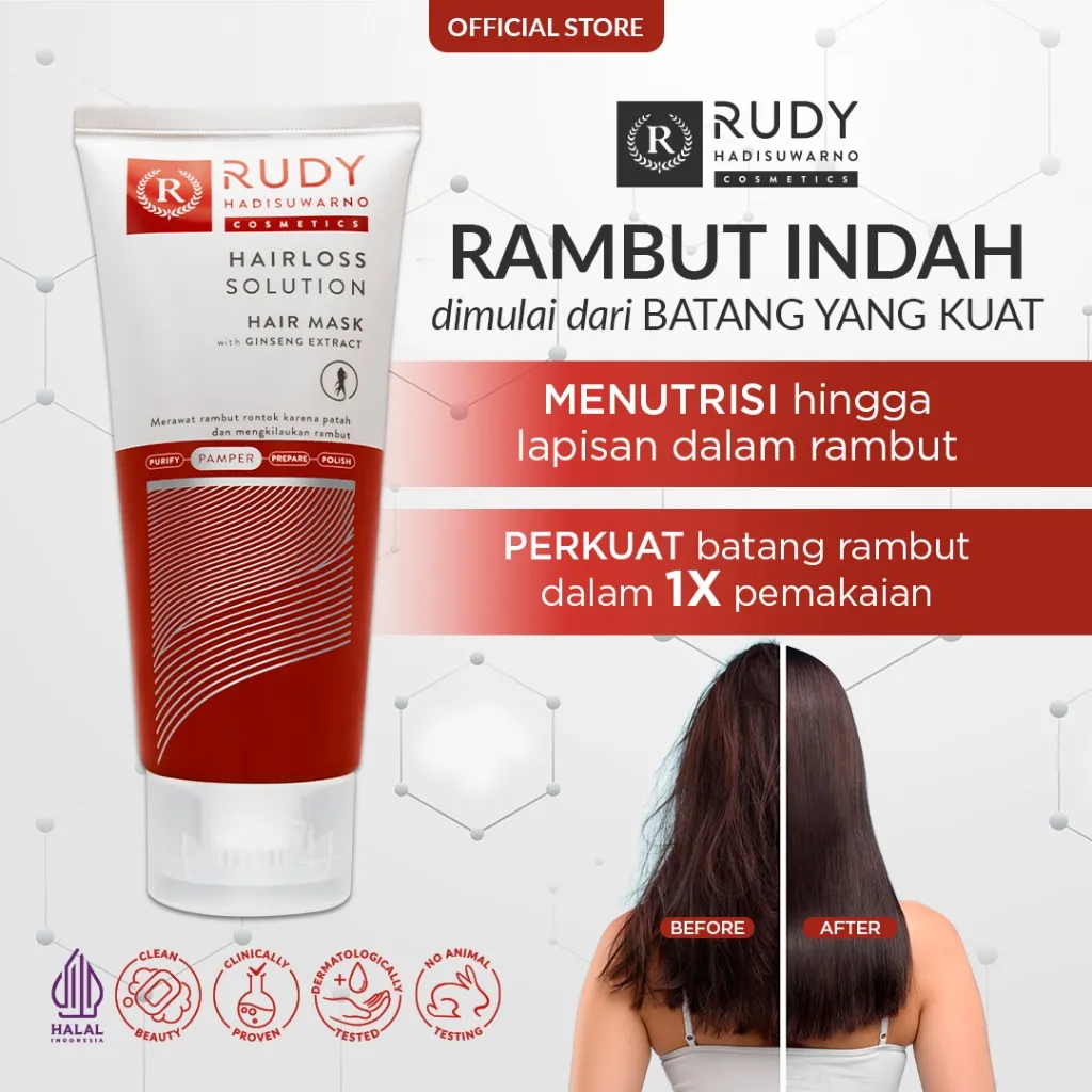 Rudy Hadisuwarno Cosmetics Hairloss Solution Hair Mask