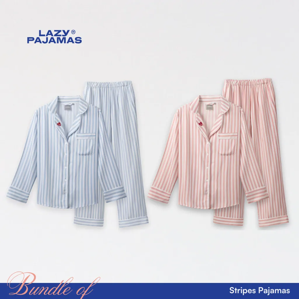 Lazy Pajamas® Bundle of Stripes Pajamas | Piyama | Baju Tidur