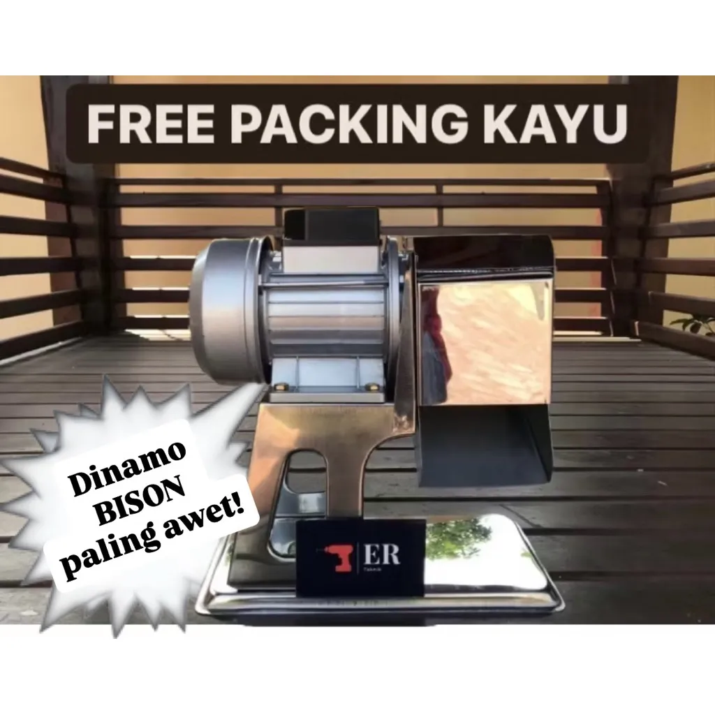 Mesin Parut Kelapa Listrik Serbaguna Bison Premium FULL STAINLESS STEEL Parutan Hasil HALUS
