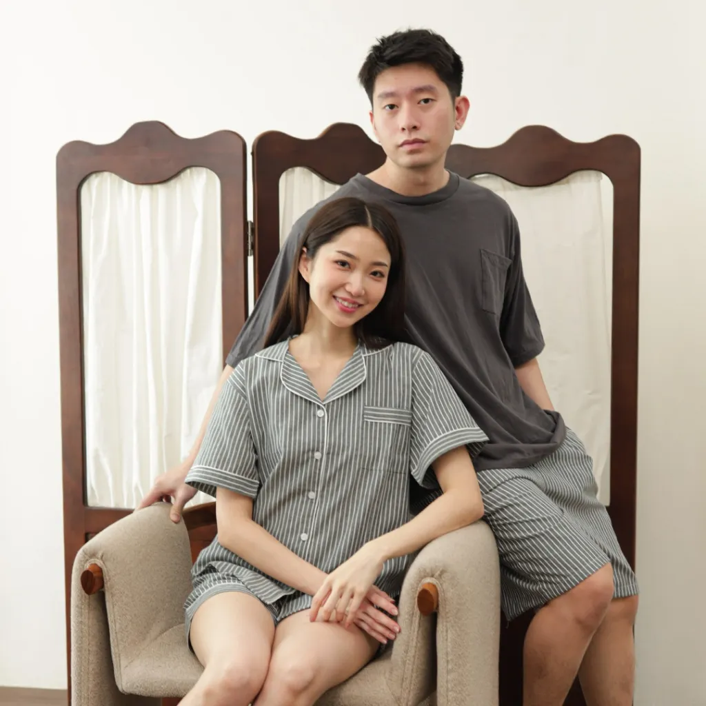 [BEST SELLER ] Cielyn | Joey Collection | Set Piyama Couple Wanita dan Pria | Bahan Cotton Premium | Couple Set