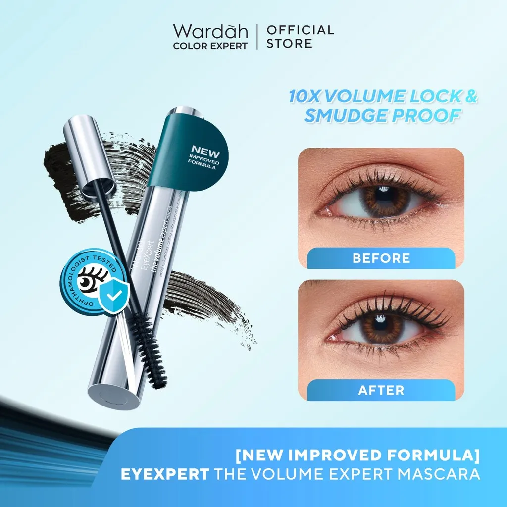 WARDAH Mascara EyeXpert The Volume Expert Mascara - Makeup - Maskara - Maskara Waterproof Anti Air - Maskara Waterproof Tahan Air - Mascara Recommendation - Makeup