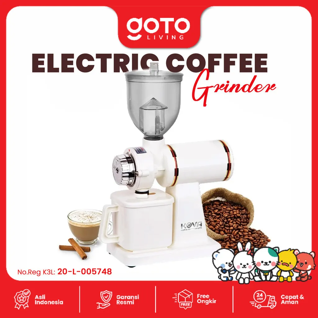 Kova N600 Electric Coffee Grinder Maker Mesin Giling Biji Kopi Listrik