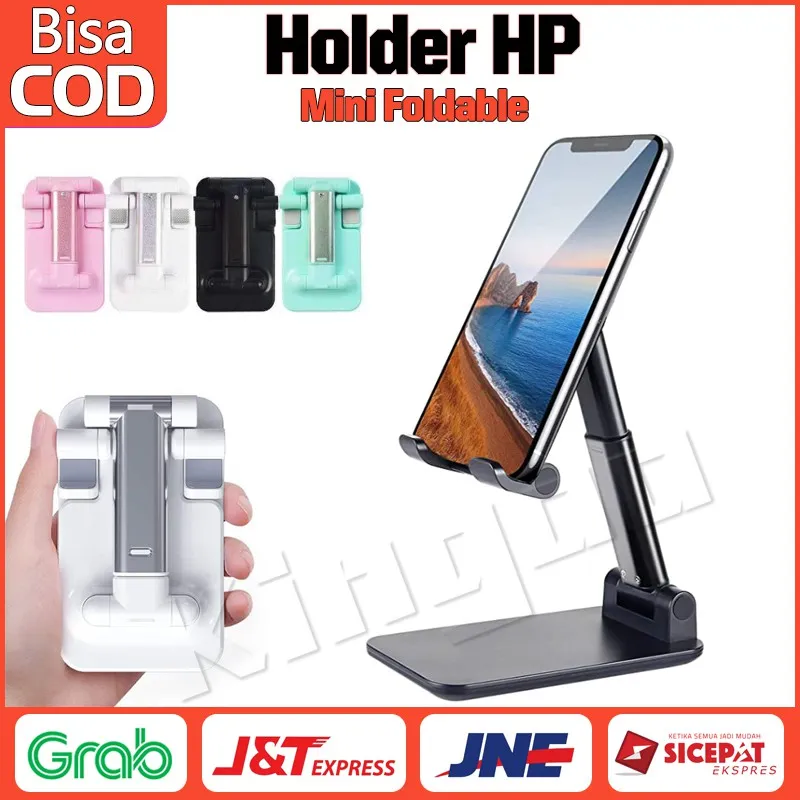 Folding Dekstop Phone Stand Holder HP Lipat Liftable Foldable Support Stand Meja Standing