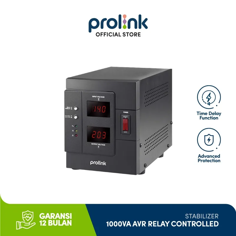 Prolink Stabilizer 1000VA Automatic Voltage Regulator l AVR l Relay Controlled l Stavolt