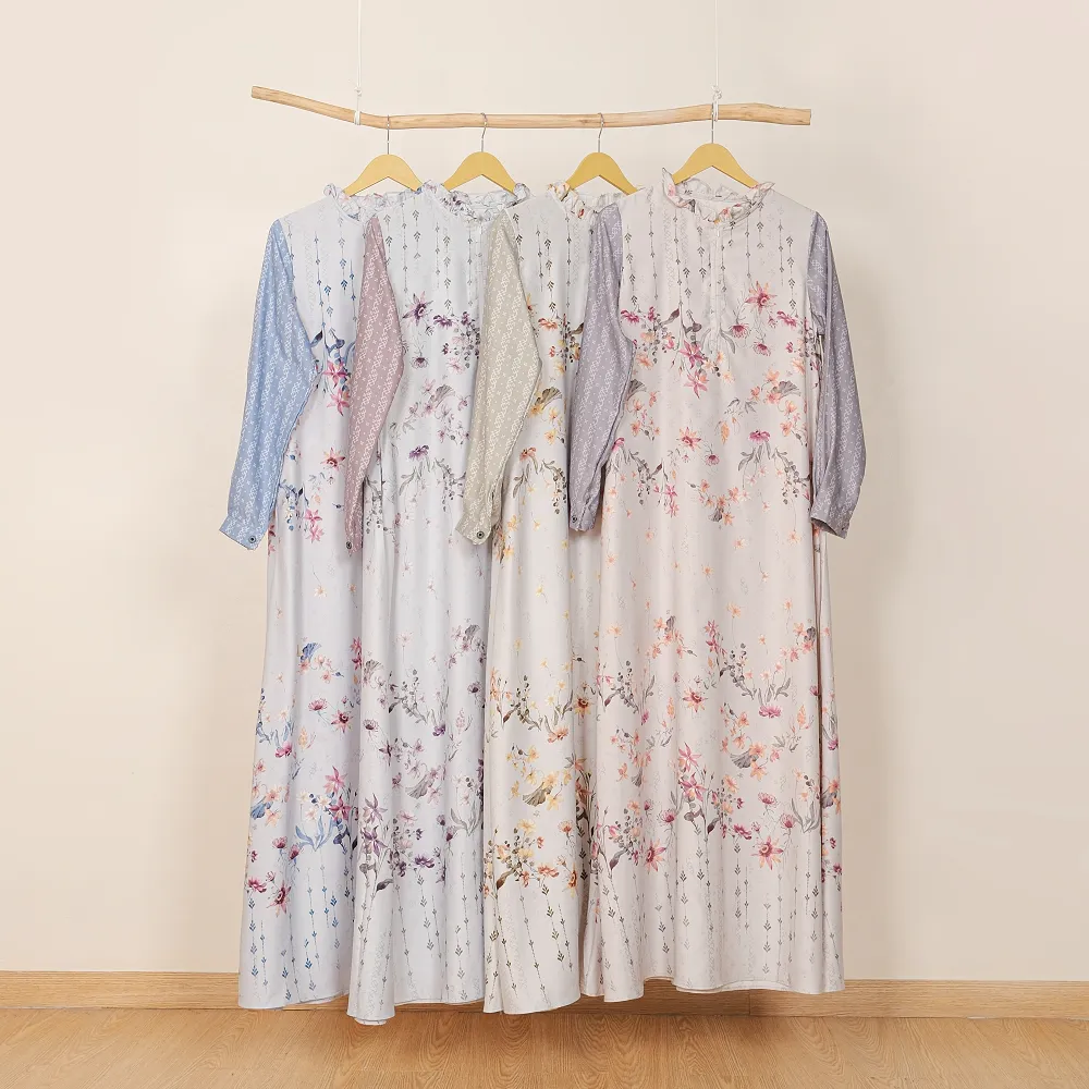 Le Khari Jemma Dress Armany Silk Longdress Busui Size S - XL