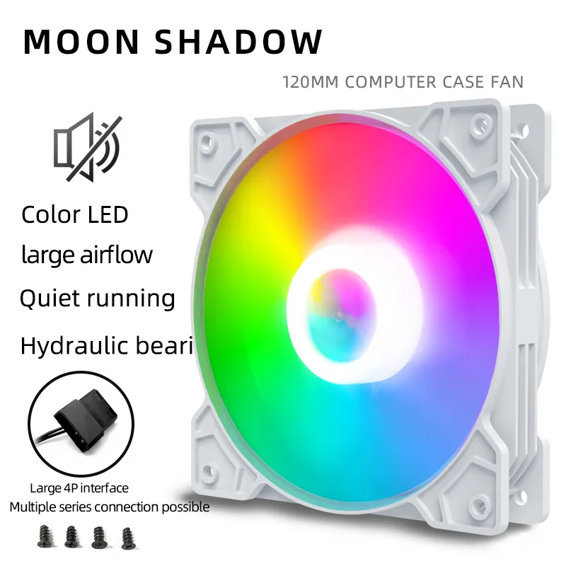 COOLMOON FAN CASING 12CM SHADOW BLACK LED