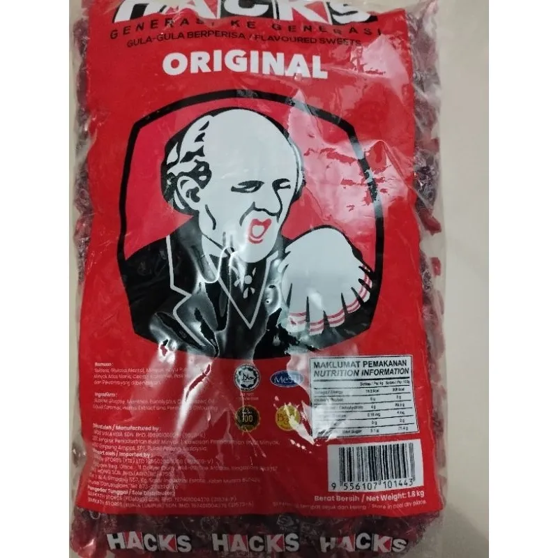 permen hacks original Malaysia 500gram
