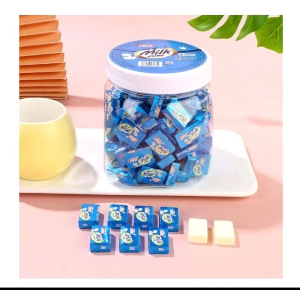 Permen Milk Cube Rasa Susu isi 120 pcs