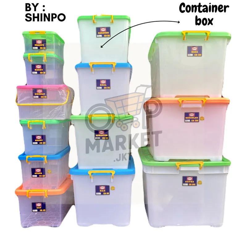 SHINPO - Container Box 8-10-15-17-20-24-25-30-45-52-70-82-95-130-150-195 Liter