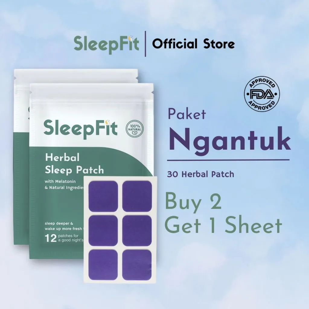 Melatonin Herbal Sleep Patch Koyo Tidur - 30 Patch