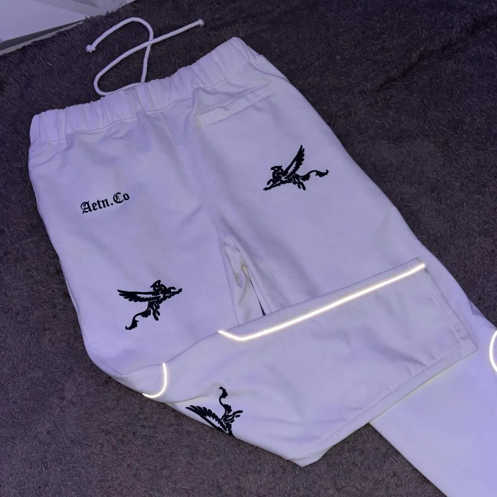 AETN - Sweatpants White Series Griffin 300gsm Puffink Reflektif