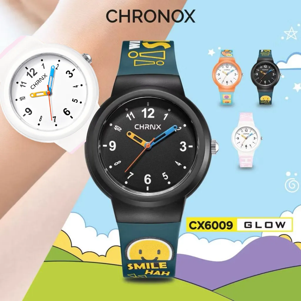 CHRONOX CX6009 - Jam Tangan Anak Analog Anti Air Waterproof Sporty Fashion [Bisa Custom Nama]