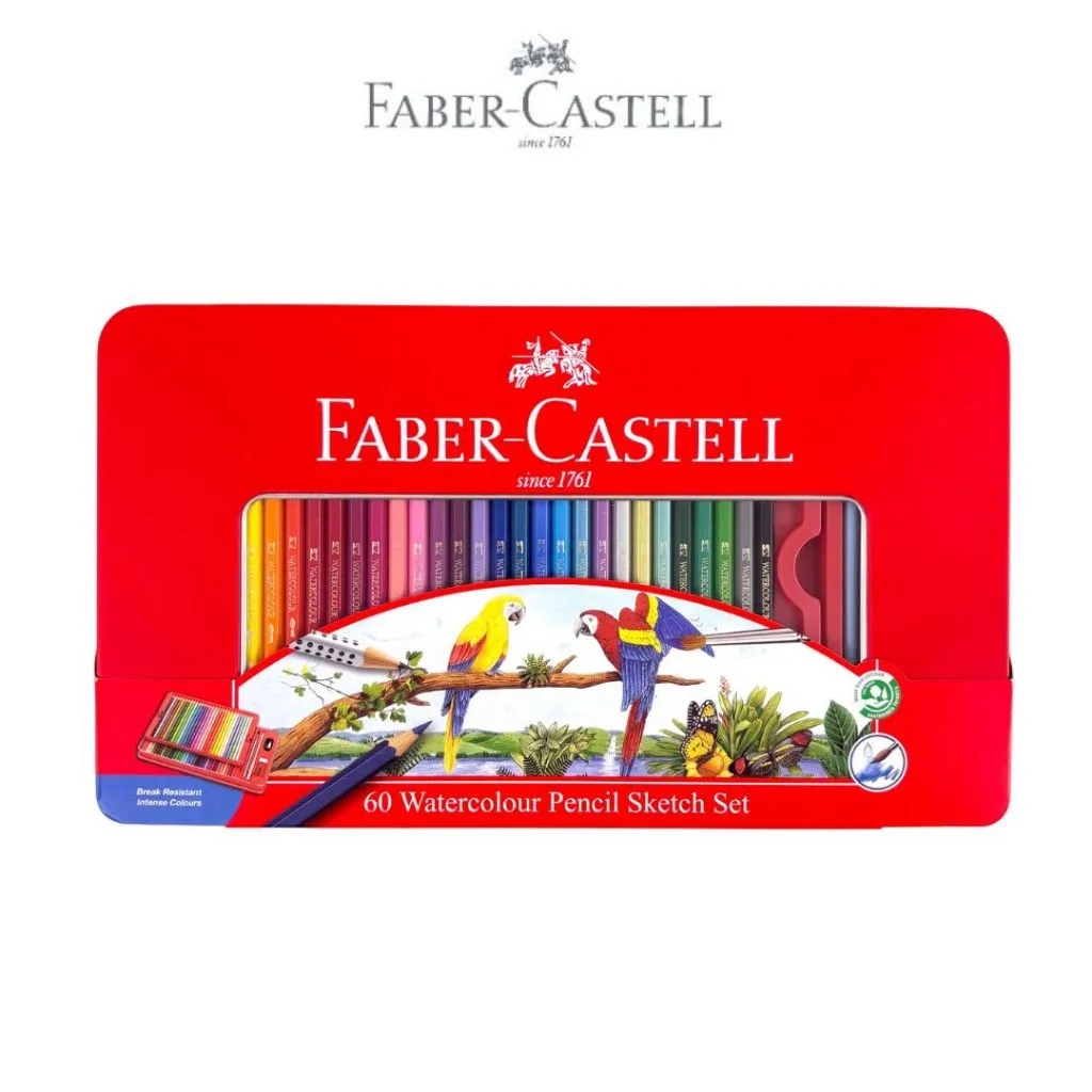 Faber-Castell Pensil Warna Cat Air Watercolour Pencils Special Edition set 60 dan 100