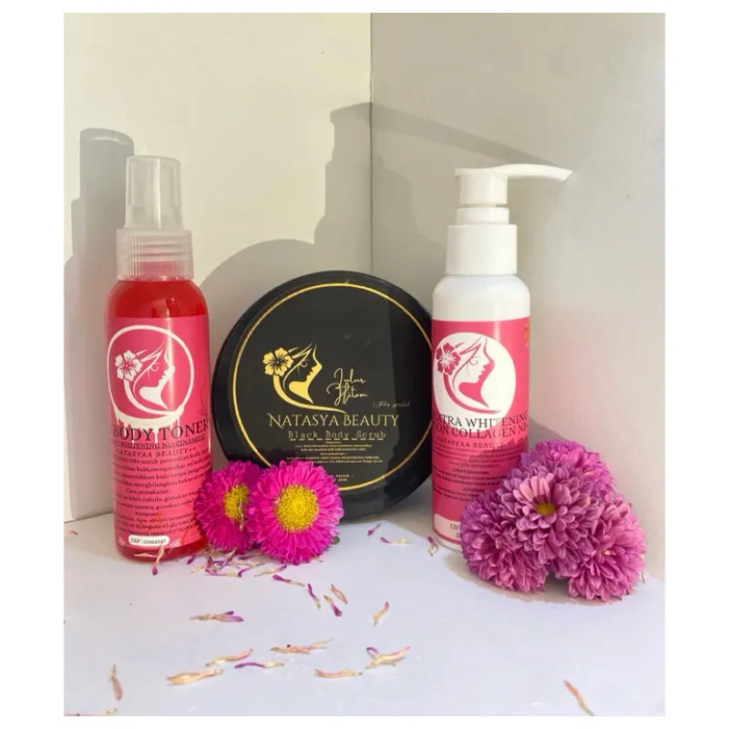 [ BELI 2 GRATIS 1 ] Produk Natasya Beauty, Lulurhitam, Toner Badan, HB EXTRA Whitening Lotion Natasya Beauty