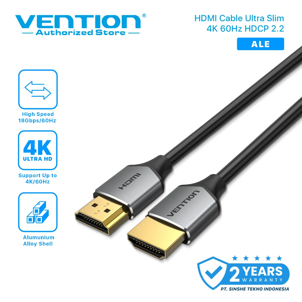 Vention Kabel HDMI Ultra Thin Slim Male to Male Premium Quality