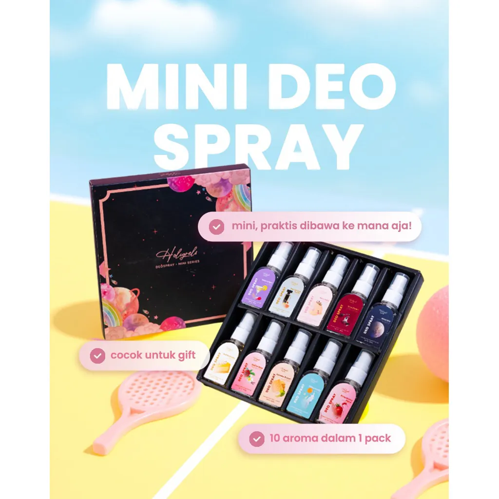 HOLIGRELS DEOSPRAY MINI SERIES GET 10pcs DEODORANT SPRAY TAWAS