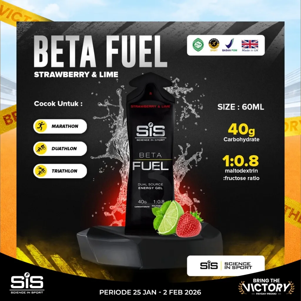 SIS Beta fuel energy gel 60ml | Isotonic Lari Marathon