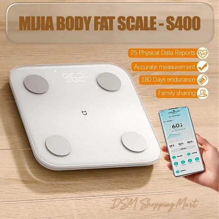 Xiaomi Mi Mijia Smart Scale 2 S400 Body Fat Composition Led Display Version