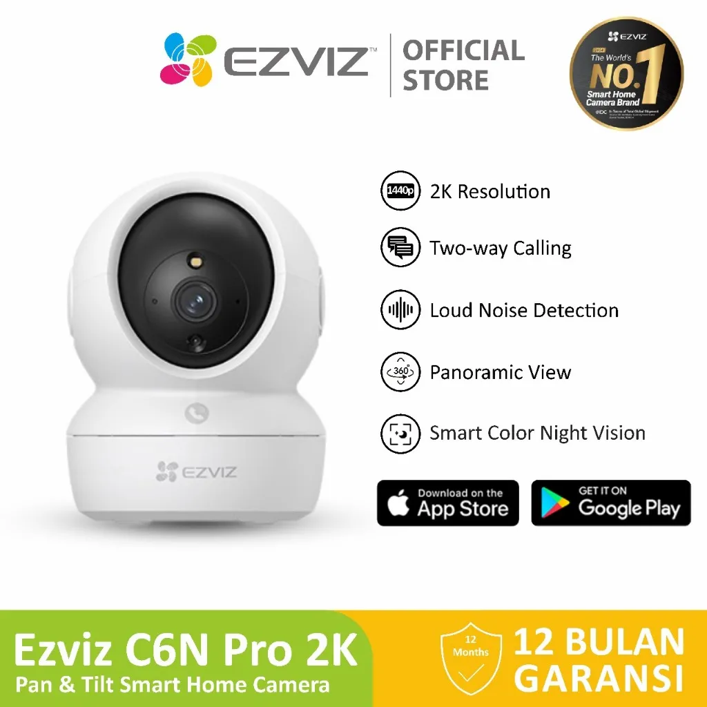 Ezviz C6N Pro 2K 3MP Smart Wifi CCTV IP Cam Pan Tilt Camera