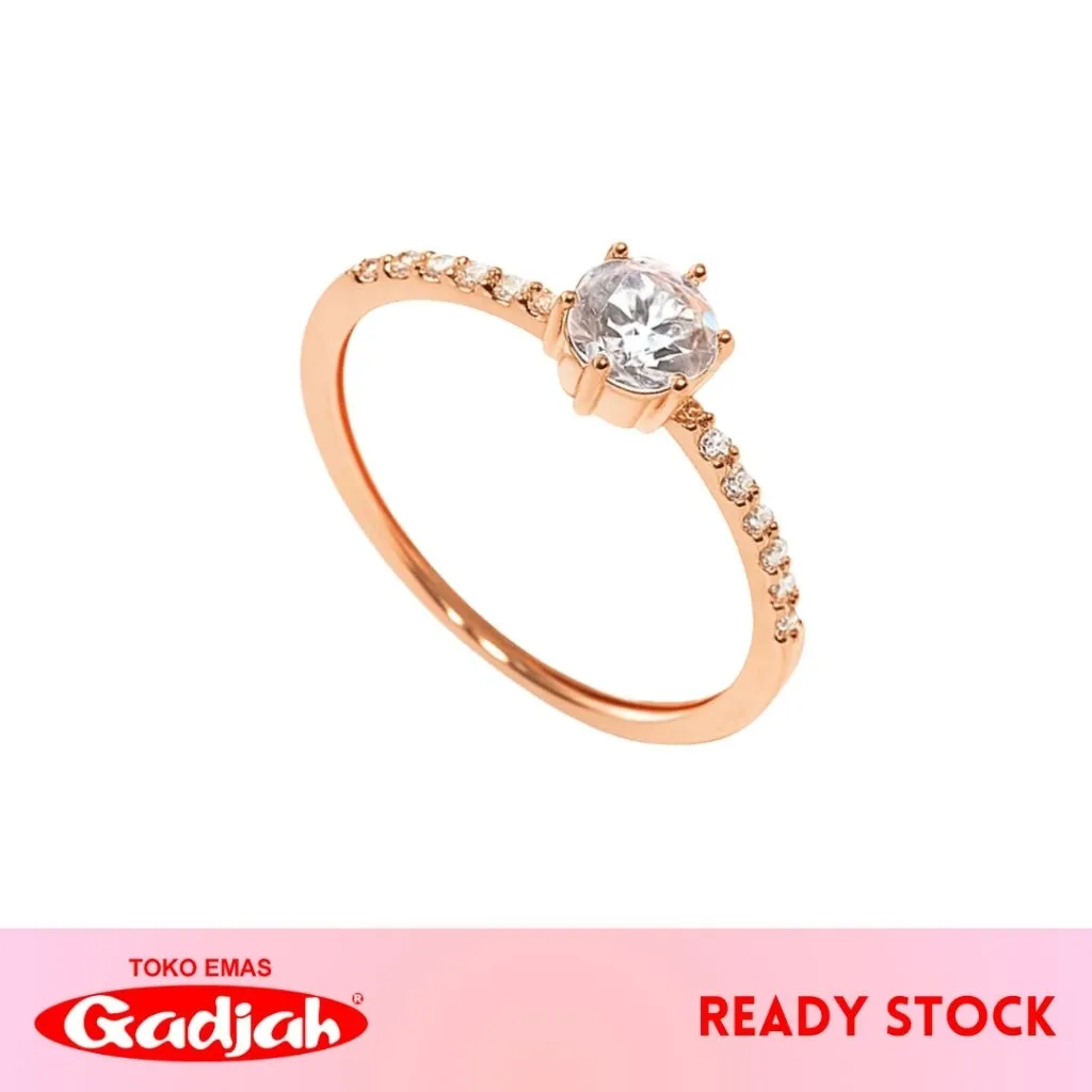 Cincin Emas Solitaire Minimalis- Toko Emas Gadjah