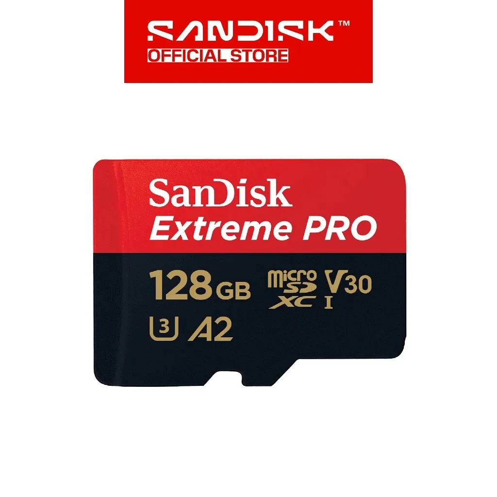 Memory Card | Micro SD 128GB SANDISK Extreme Pro up to 200Mbps U3 A2 V30 - Garansi Resmi Lifetime