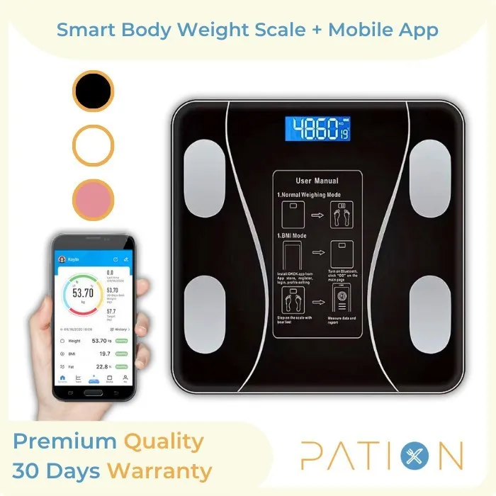 Timbangan Berat Badan Digital + Pengukur Body Fat Smart Weight Scale OP