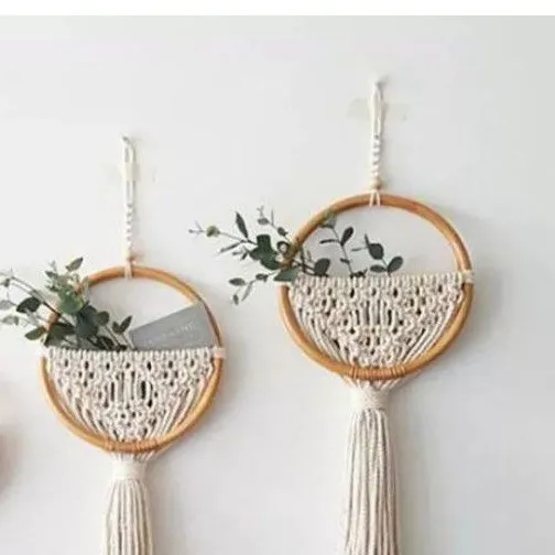 hiasan dinding macrame