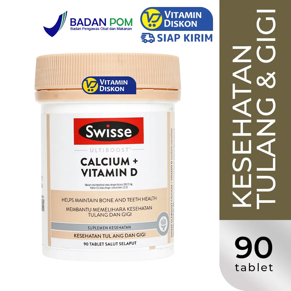 SWISSE ULTIBOOST CALCIUM & VITAMIN D - 90 TAB