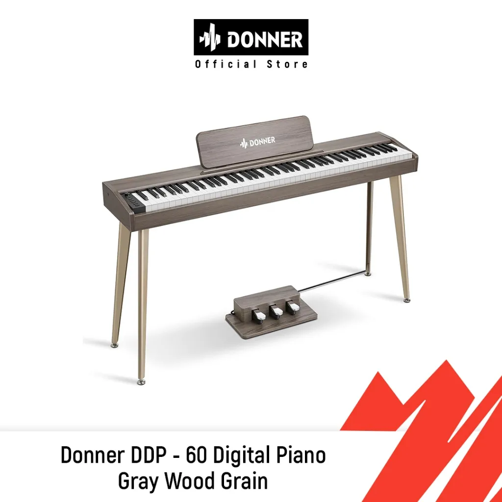 Donner DDP - 60 Digital Piano - Gray Wood Grain