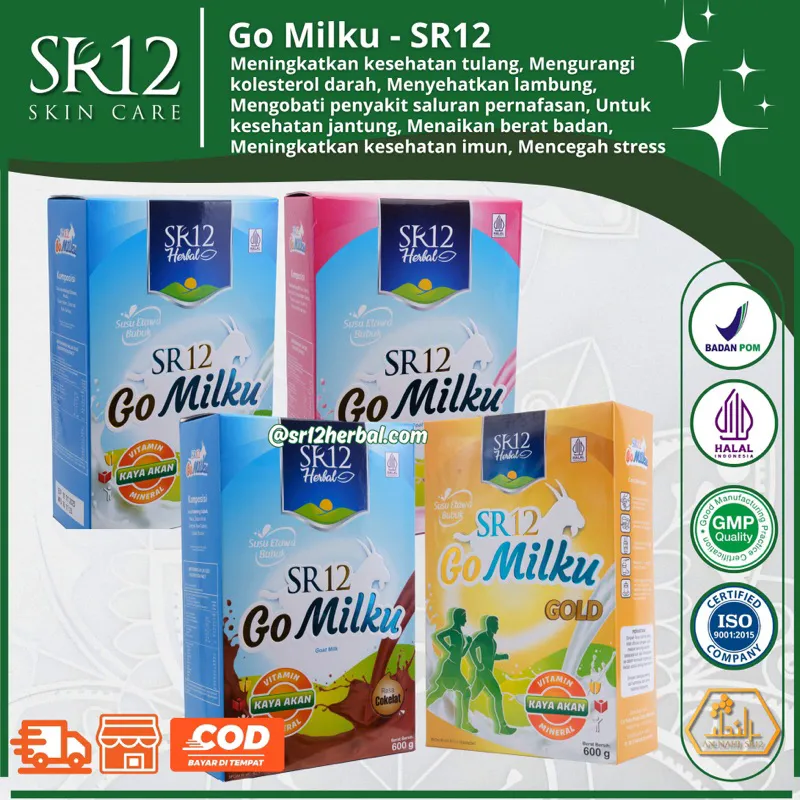 [600gr] Gomilku SR12 / Susu Kambing Ettawa / Atasi Masalah Lambung / Menambah Nafsu Makan / Meningkatkan Kecerdasan Otak