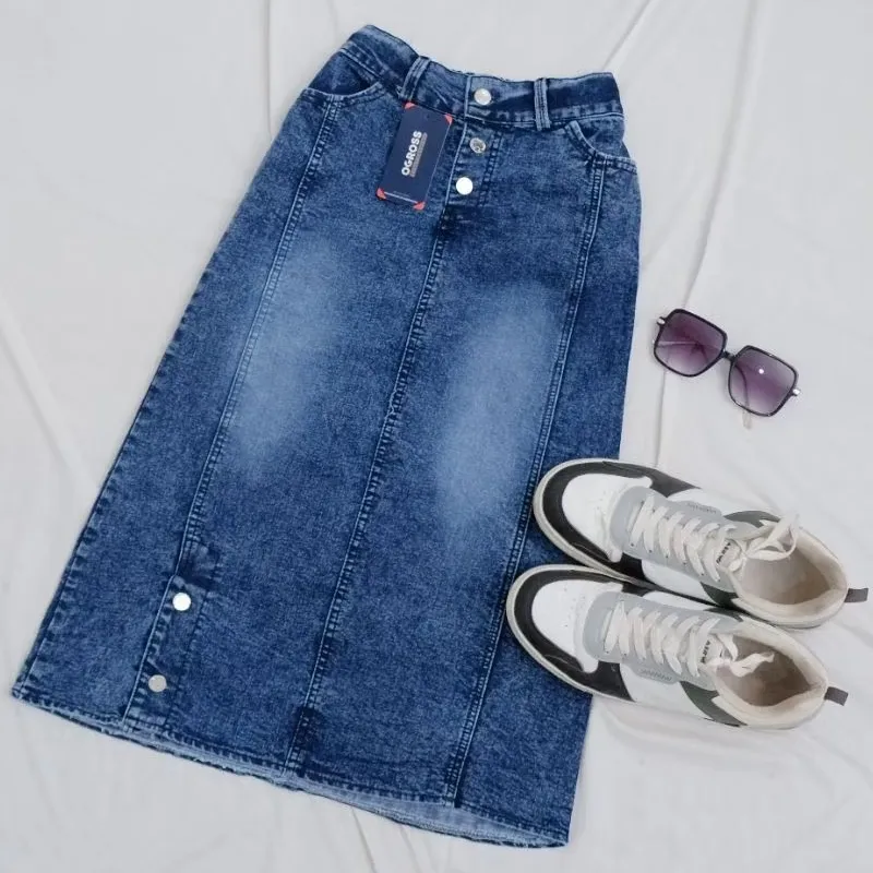 ROK JEANS 7/9 ANAK PEREMPUAN SKIRT SEPAN PREMIUM STREETCH