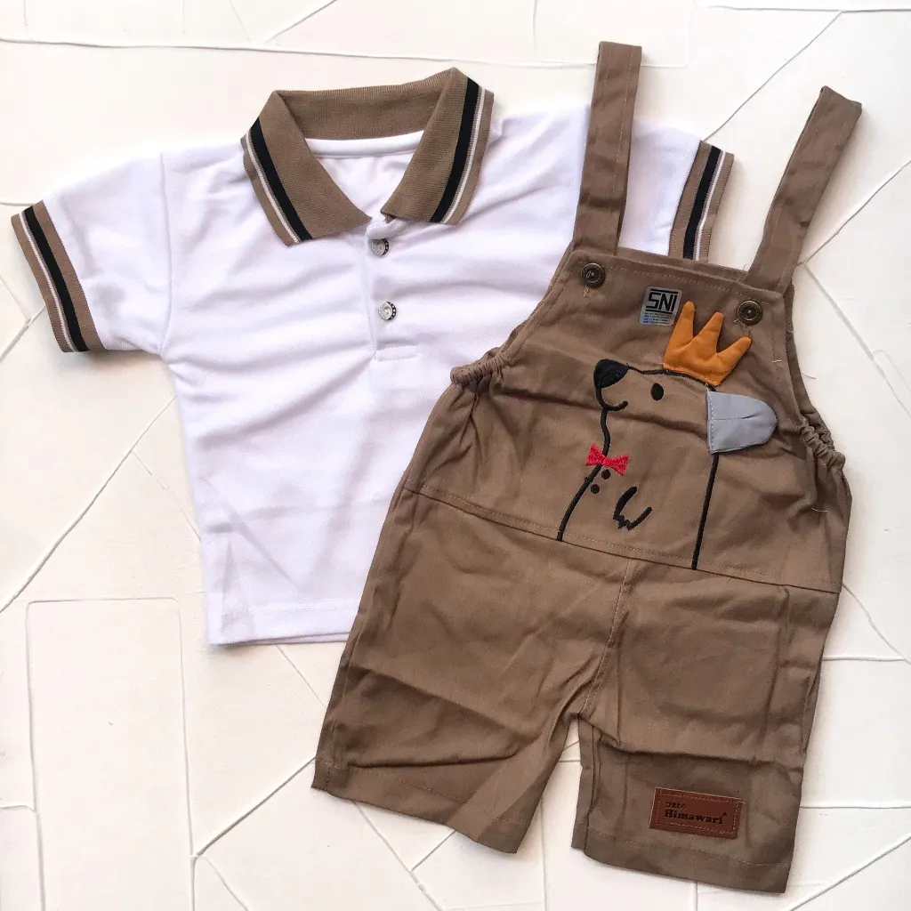 Baju setelan kaos kodok gambar lucu 6 - 12 bulan fashion bayi laki laki baby boy