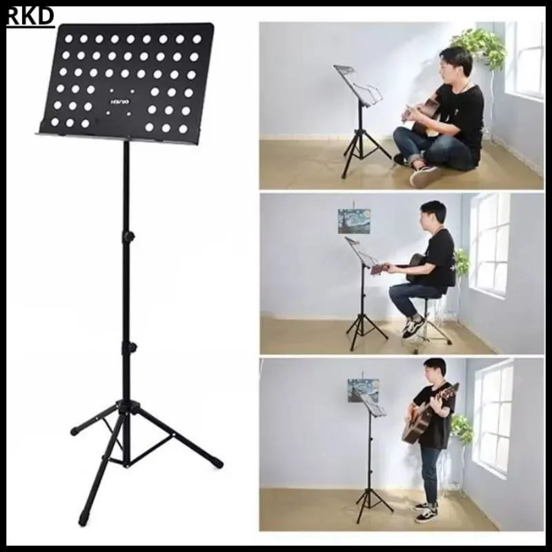 Stand Partitur Musik Stand Buku Lagu Sheet180 Derajat Adjustable