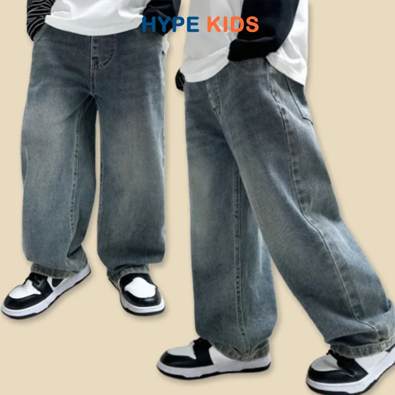 Celana Baggy Jeans Anak Gombrong Usia 2 - 7 Tahun Laki-laki