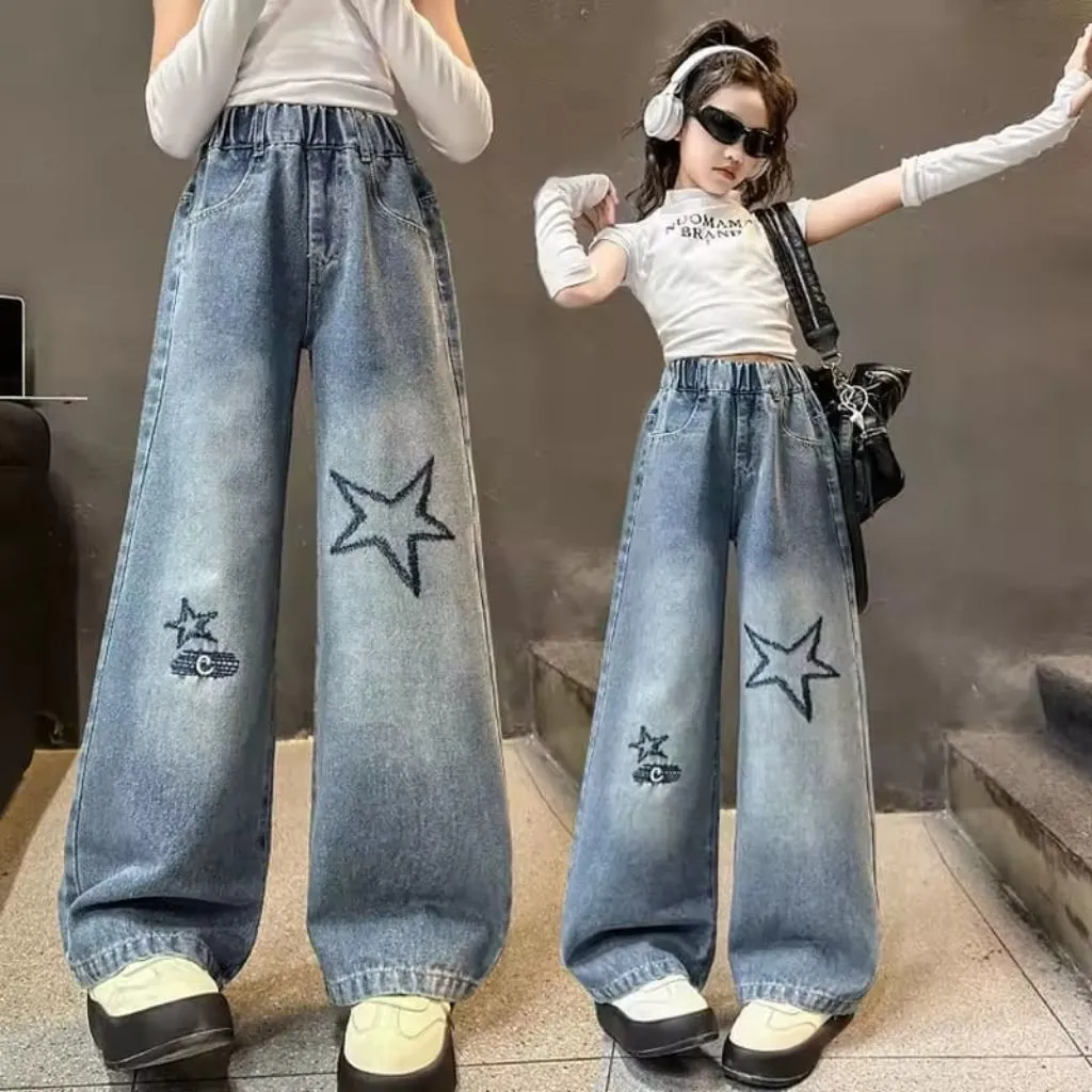 Celana Kulot Skena Jeans Anak Perempuan Fashion Korean style 6-13 tahun