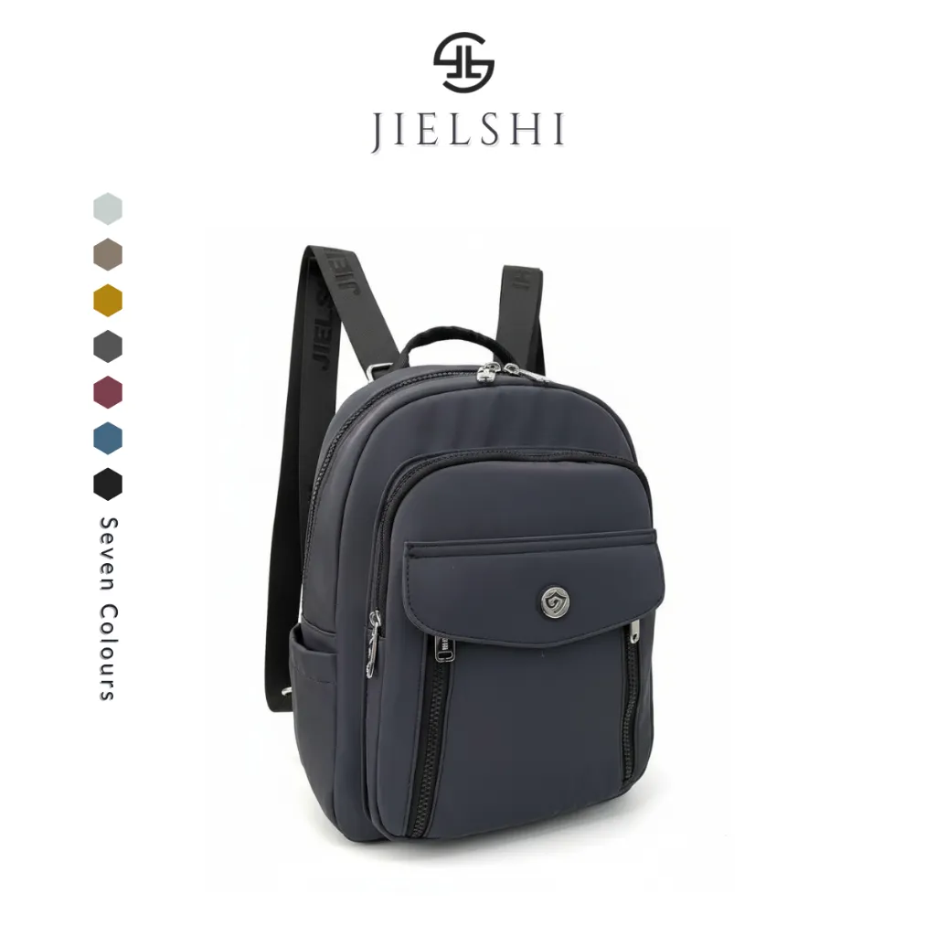 JIELSHI Rossie 7703 #- Tas Ransel Wanita Sekolah Muat Laptop max 10inch Berbahan Parasut Tebal RS.76