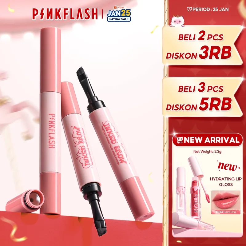 PINKFLASH Tahan air Eyebrow Pomade Cream Tahan lama Smudgeproof Quick-drying Shaping