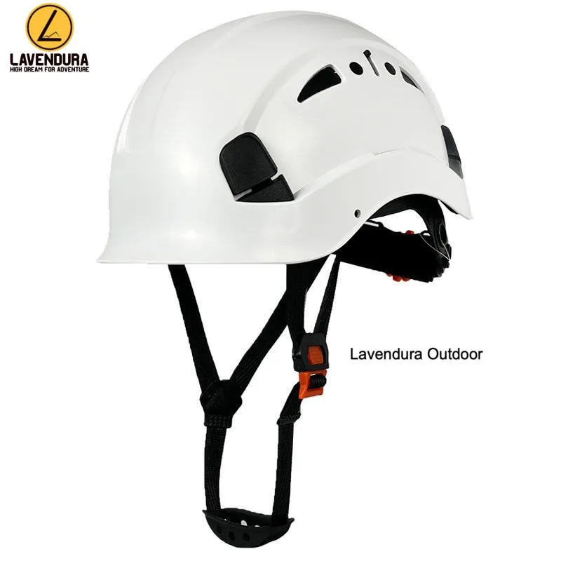 Safety Helmet helmet Safety Helm Proyek Helm Kerja Industri Ringan ANSI Helm Keselamatan Konstruksi CE White pelindung apd safety ketinggiian rope acces rock climbing helm safety caving outbound rescue high safety