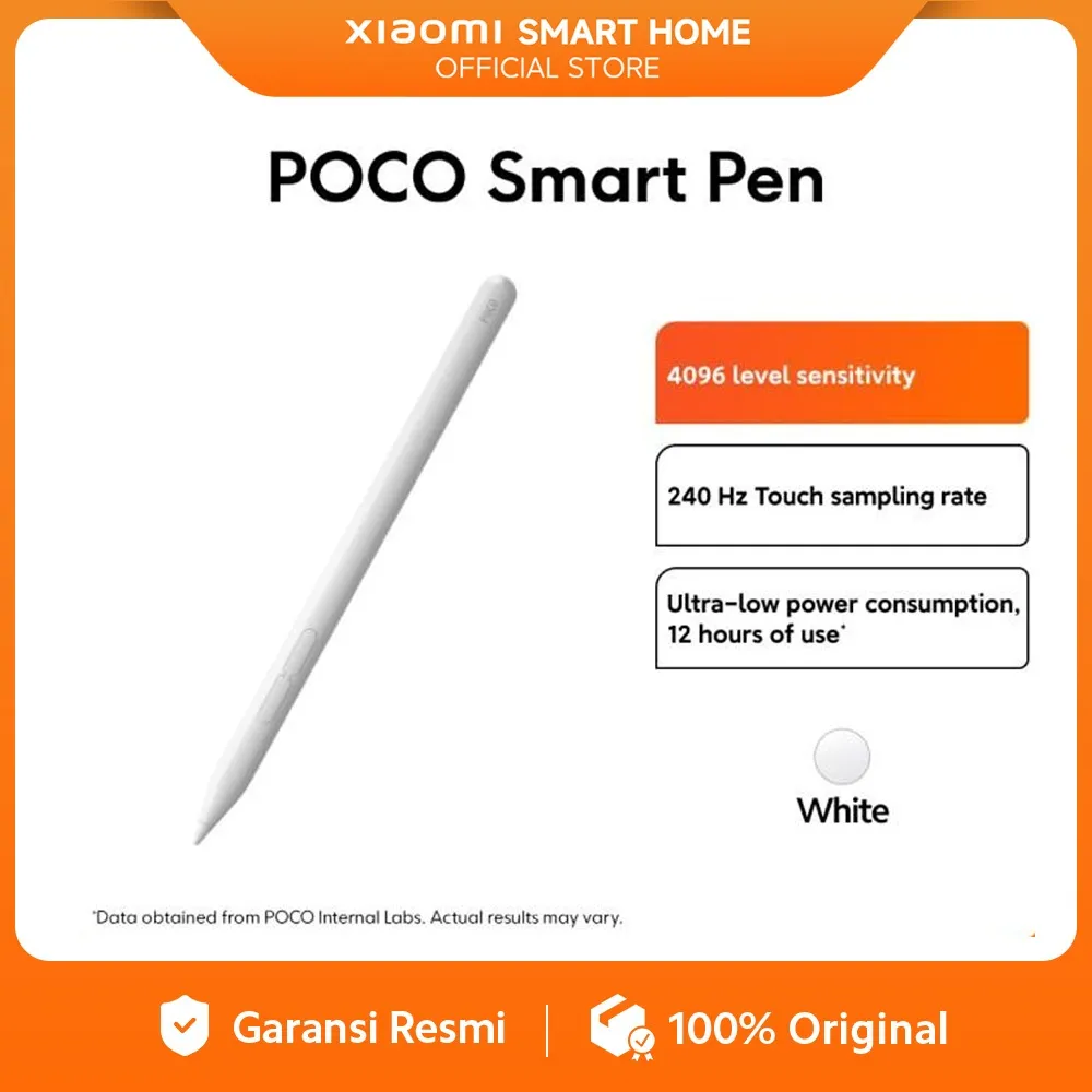 POCO Smart Pen | 4096 level sensitivity | 240 Hz Touch sampling rate | Ultra-low power consumption [ Official Store ]
