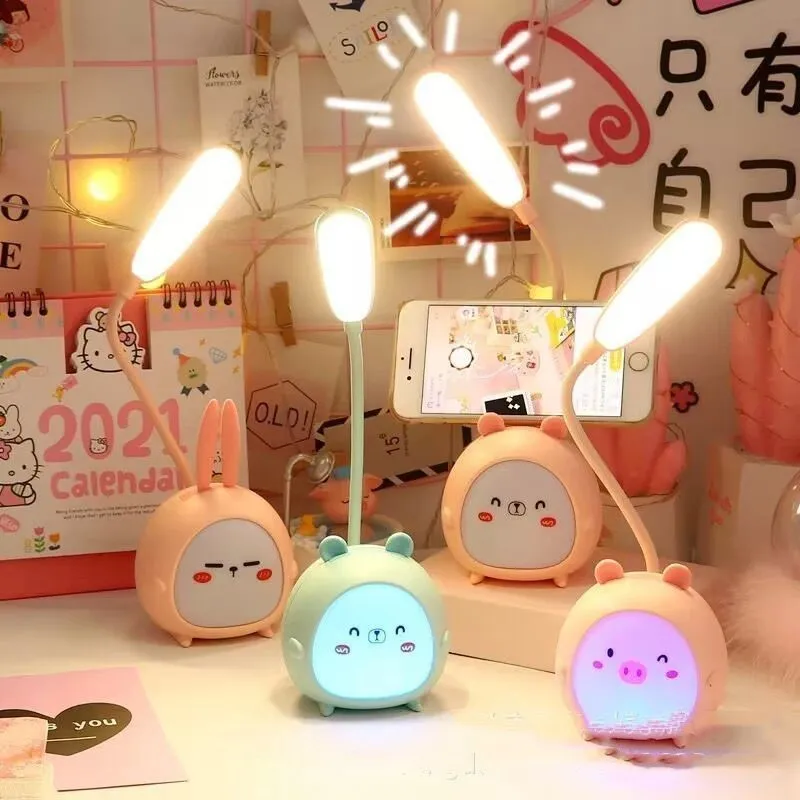 FAUS LAMPU MEJA BELAJAR KOREA KARAKTER LED PORTABEL PORTABLE LAMPU TIDUR HIAS UNIK NIGHT LAMP ANAK LUCU MEJA LIGHT BACA