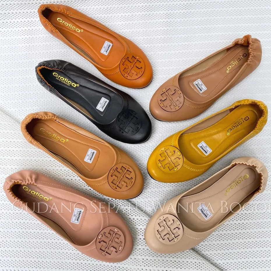 GRATICA Sepatu Kerja Kantoran Santai Wanita Flat Shoes RJ91