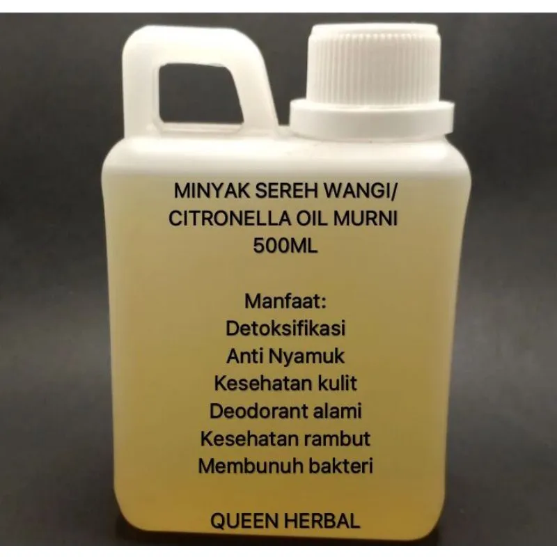 (BPOM RI SPP-IRT) CITRONELA OIL/MINYAK SEREH WANGI AROMATERAPI 500ML